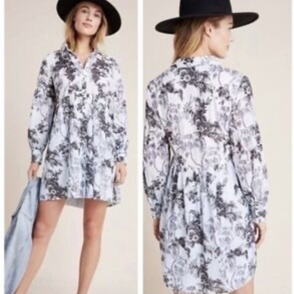Anthropologie Lavinia embroidered floral dress NWT!